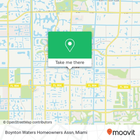 Boynton Waters Homeowners Assn map