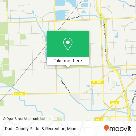 Mapa de Dade County Parks & Recreation