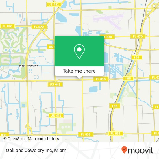 Mapa de Oakland Jewelery Inc