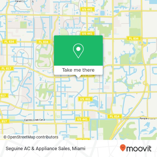 Seguine AC & Appliance Sales map