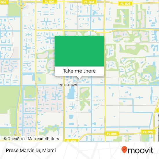 Mapa de Press Marvin Dr