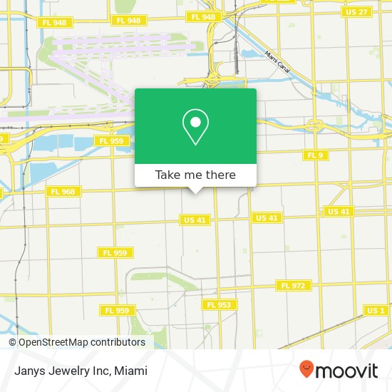 Janys Jewelry Inc map