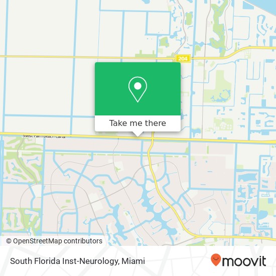 Mapa de South Florida Inst-Neurology