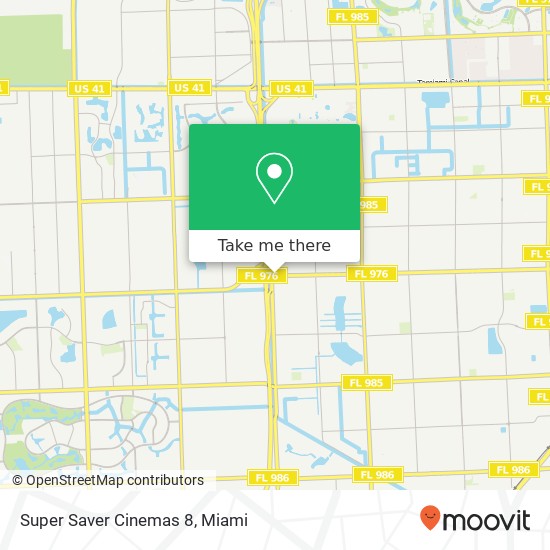 Mapa de Super Saver Cinemas 8