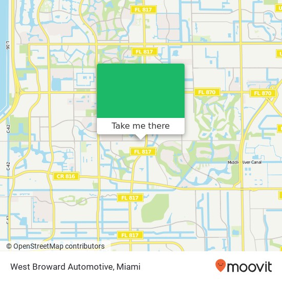 Mapa de West Broward Automotive