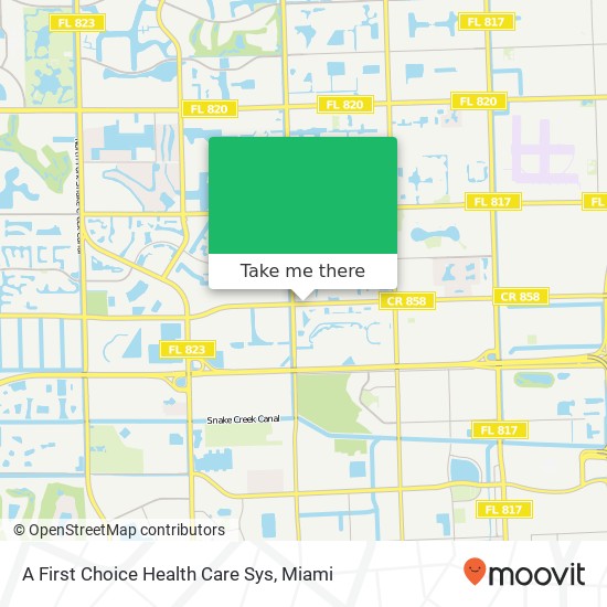 Mapa de A First Choice Health Care Sys