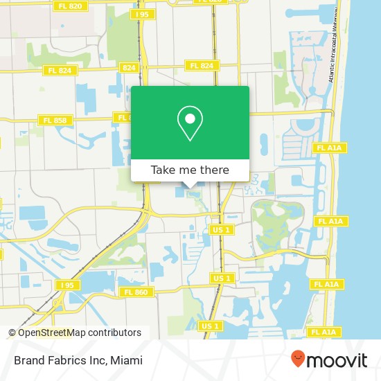 Brand Fabrics Inc map