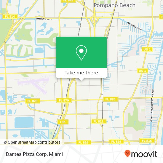 Mapa de Dantes Pizza Corp