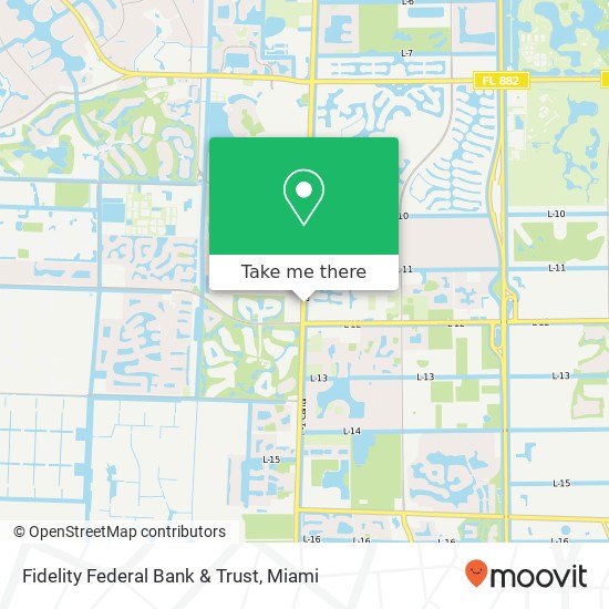 Mapa de Fidelity Federal Bank & Trust