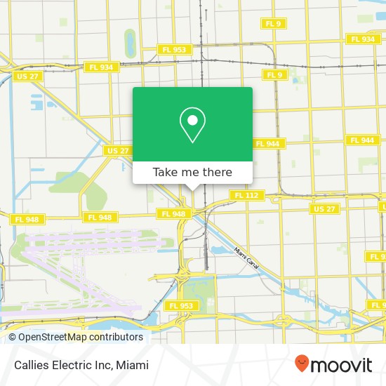 Callies Electric Inc map