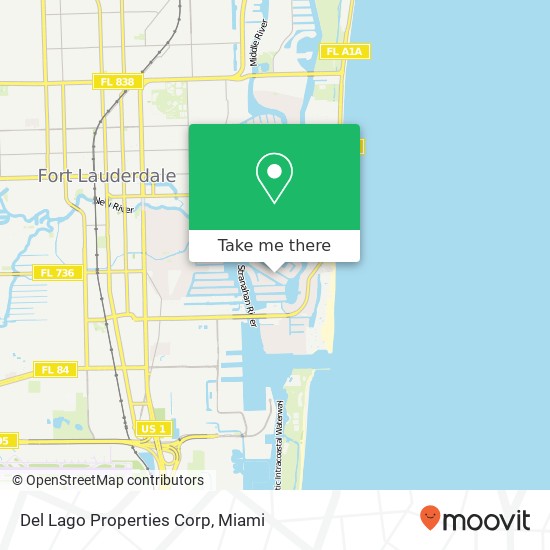 Del Lago Properties Corp map