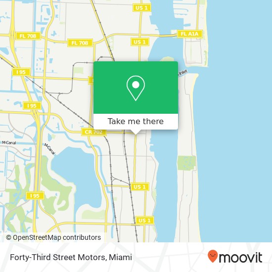 Forty-Third Street Motors map