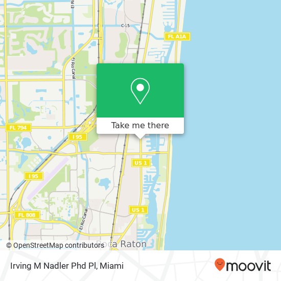Irving M Nadler Phd Pl map