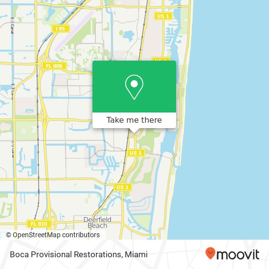 Boca Provisional Restorations map