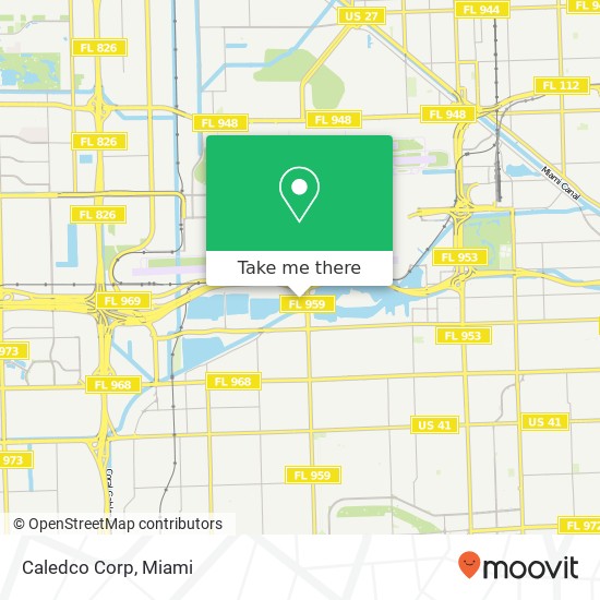 Caledco Corp map