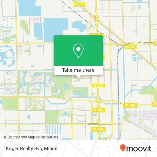 Koger Realty Svc map
