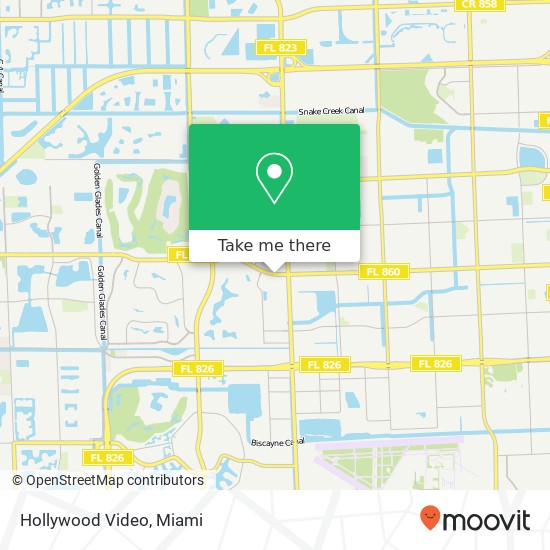 Mapa de Hollywood Video