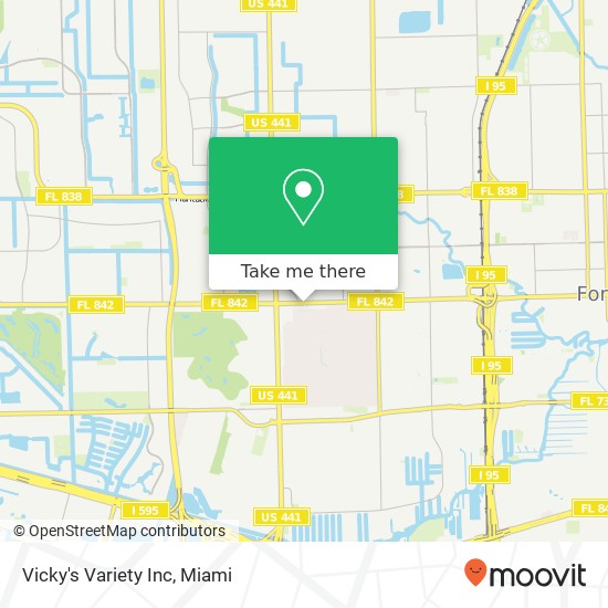 Mapa de Vicky's Variety Inc