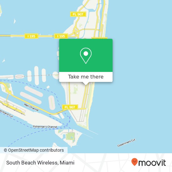 Mapa de South Beach Wireless