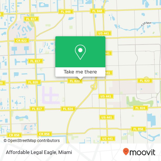 Mapa de Affordable Legal Eagle