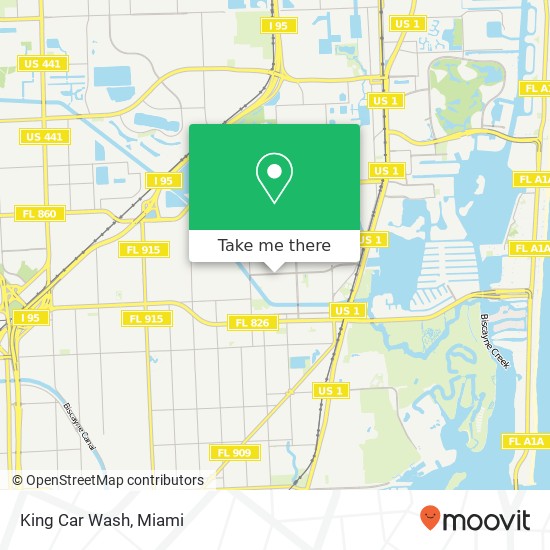 Mapa de King Car Wash