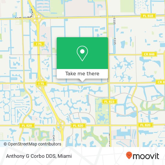 Anthony G Corbo DDS map