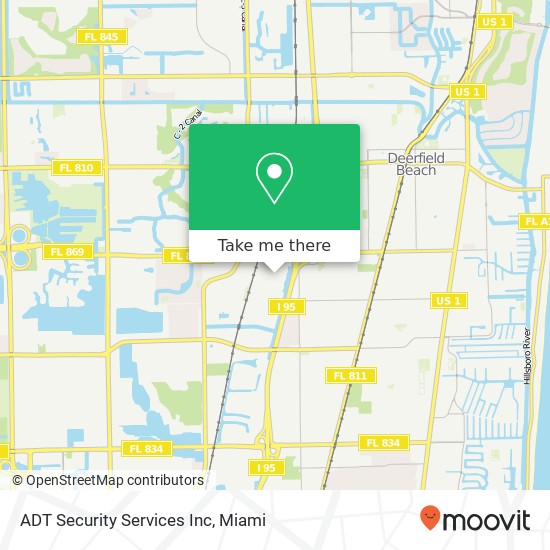 ADT Security Services Inc map