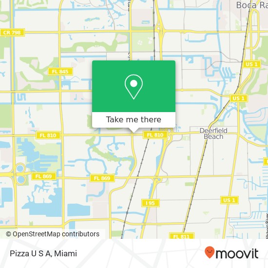 Pizza U S A map
