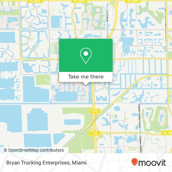 Bryan Trucking Enterprises map