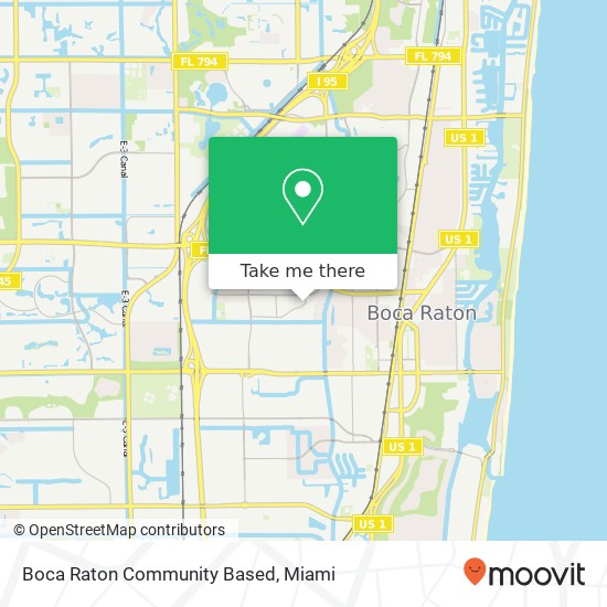 Boca Raton Community Based map