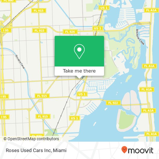 Mapa de Roses Used Cars Inc