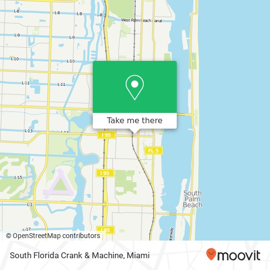 South Florida Crank & Machine map