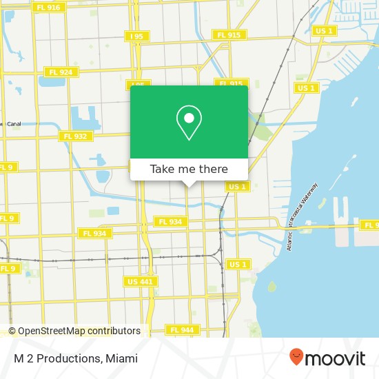 M 2 Productions map