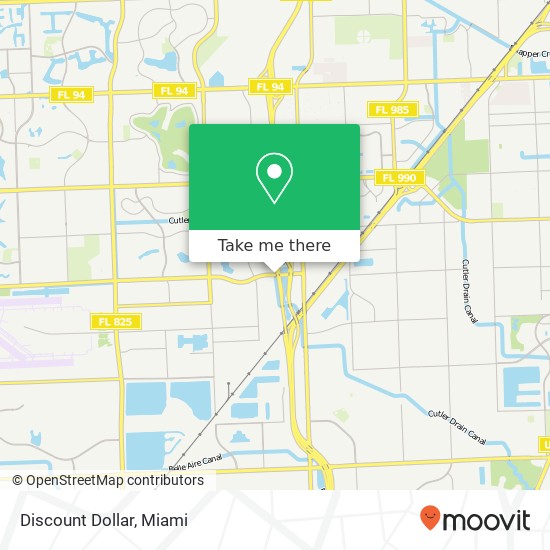 Mapa de Discount Dollar