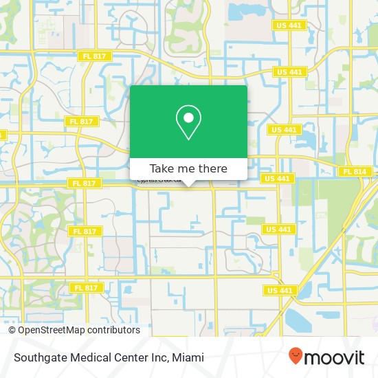 Mapa de Southgate Medical Center Inc