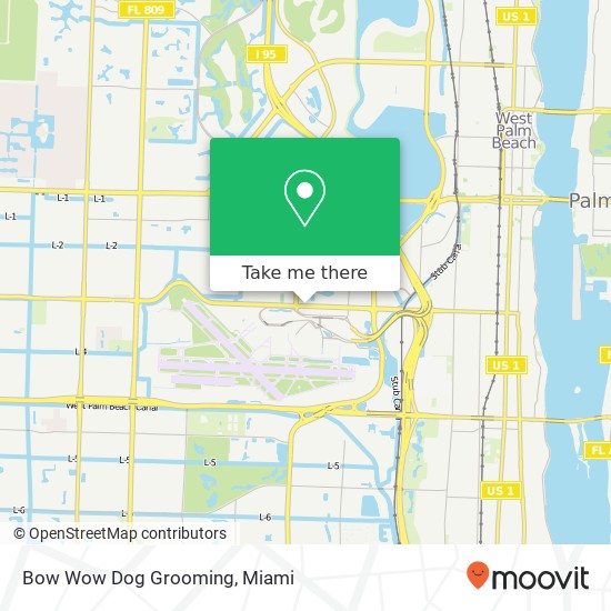 Bow Wow Dog Grooming map