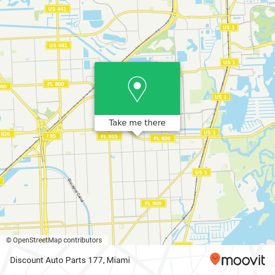 Mapa de Discount Auto Parts 177