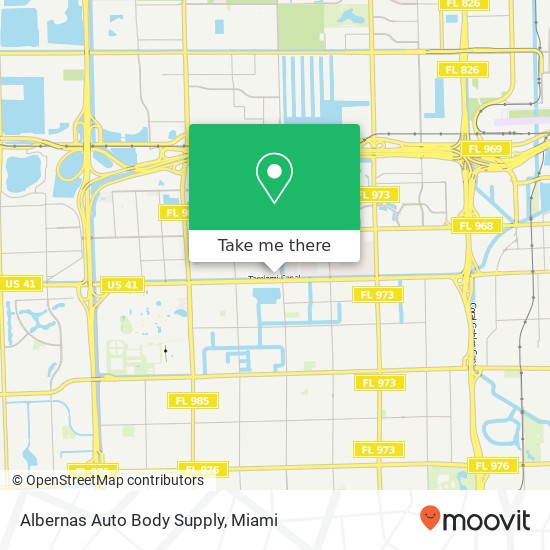 Albernas Auto Body Supply map