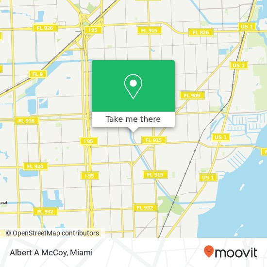 Albert A McCoy map