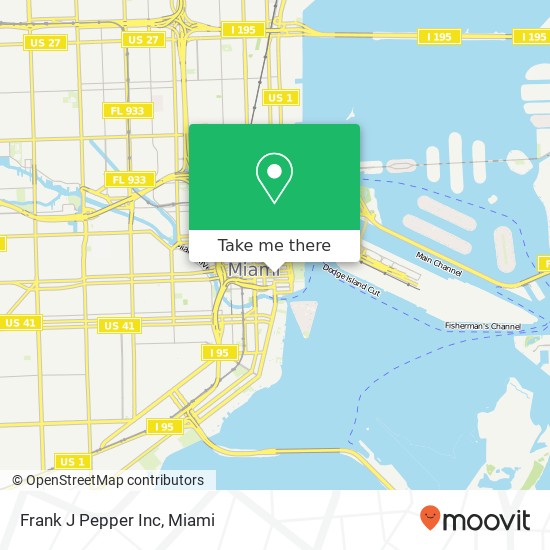 Frank J Pepper Inc map