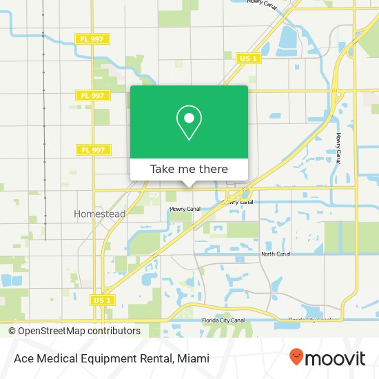 Ace Medical Equipment Rental map