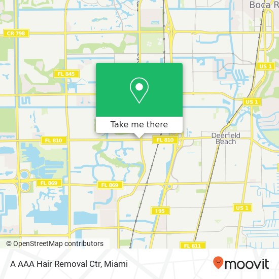 A AAA Hair Removal Ctr map