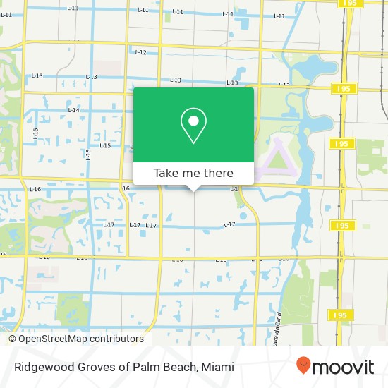 Mapa de Ridgewood Groves of Palm Beach