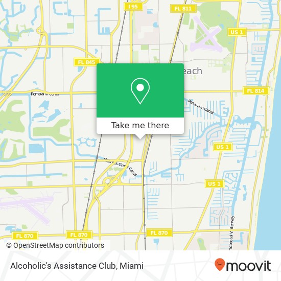 Alcoholic's Assistance Club map