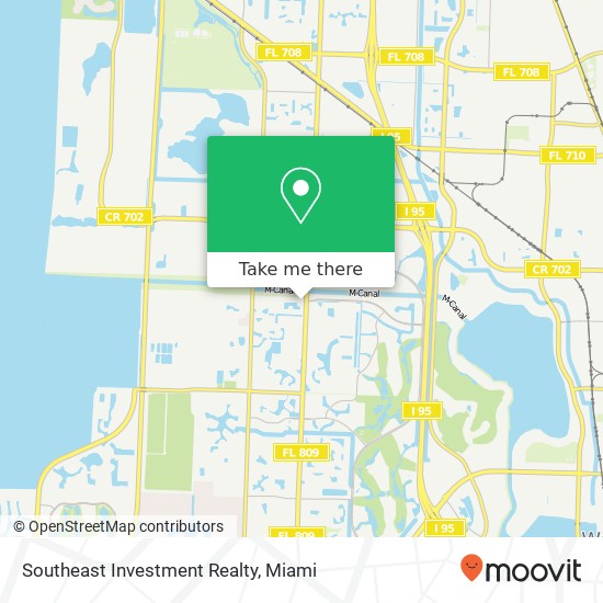 Mapa de Southeast Investment Realty