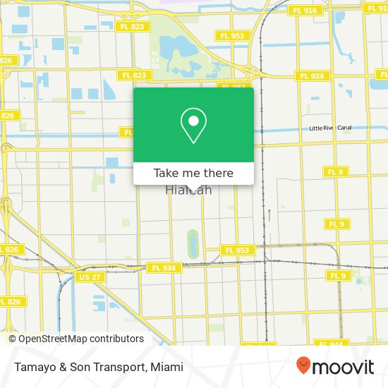 Mapa de Tamayo & Son Transport