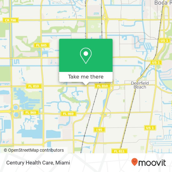 Century Health Care map