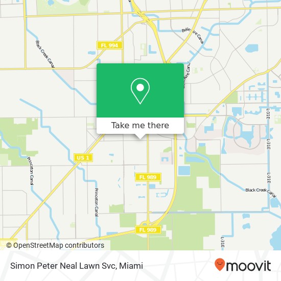 Simon Peter Neal Lawn Svc map