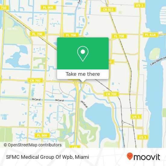 Mapa de SFMC Medical Group Of Wpb