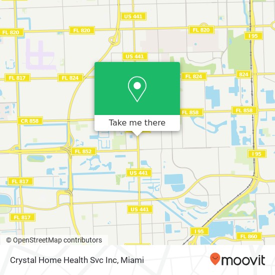 Mapa de Crystal Home Health Svc Inc